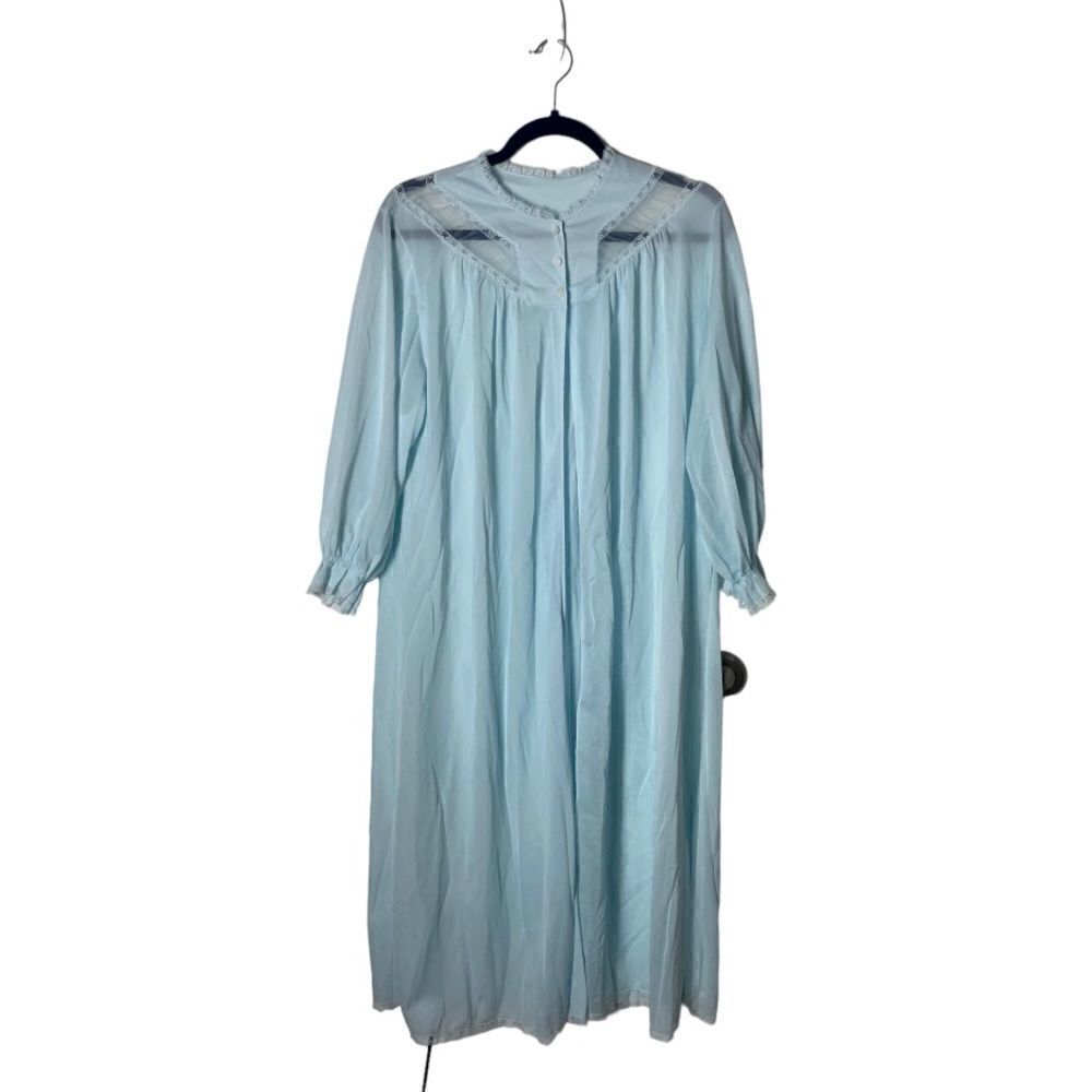 Luxite Holeproof SZ 34 Vintage 1950s blue sheer nightgown